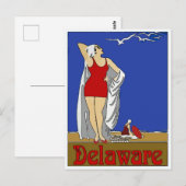 Delaware Beaches, voeg tekst toe Briefkaart (Voorkant / Achterkant)