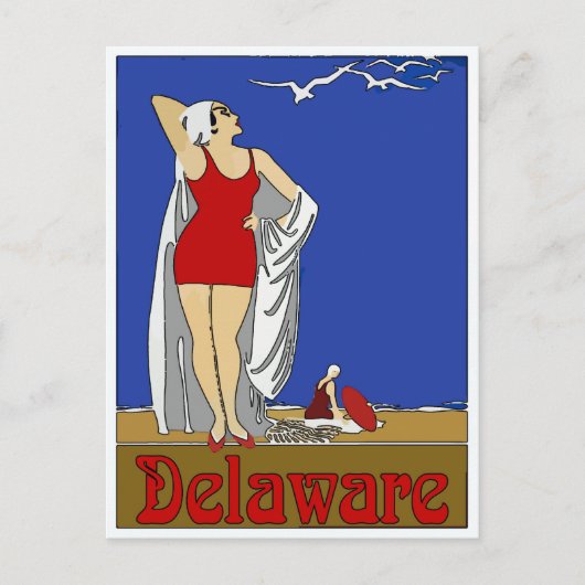 Delaware Beaches, voeg tekst toe Briefkaart (Voorkant)