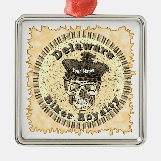 Delaware Biker  Metalen Ornament (Voorkant)