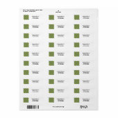 Delaware Blauw Goud Persoonlijk Retouradres Etiket (Full Sheet)