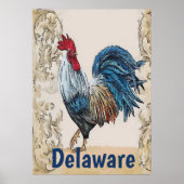 Delaware, Blauwe hennen, Tekst bewerken Poster (Voorkant)