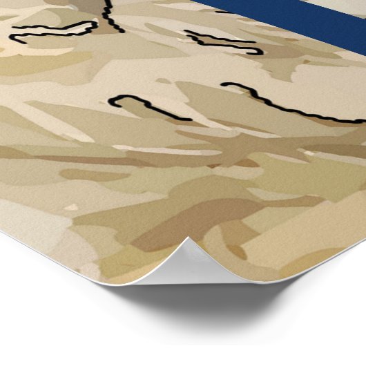 Delaware, Blauwe hennen, Tekst bewerken Poster (Hoek)