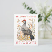 Delaware Blue Hen Bird of Delaware Verenigde State Briefkaart (Staand voorkant)