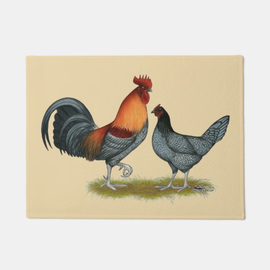 Delaware Blue Hen Deurmat (Voorkant)