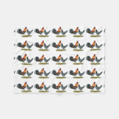 Delaware Blue Hen Fleece Deken (Voorkant (Horizontaal))