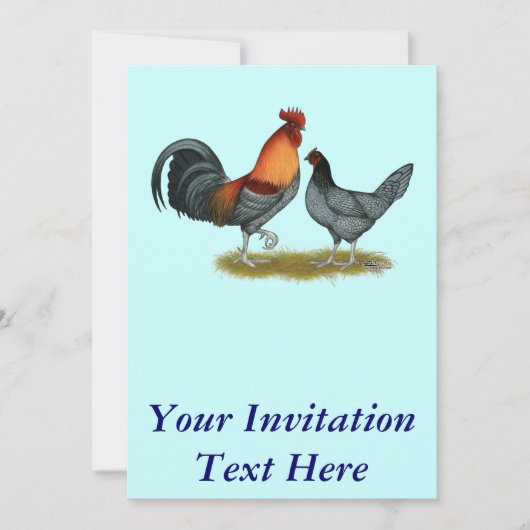 Delaware Blue Hen Kaart (Voorkant)