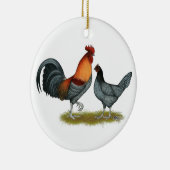 Delaware Blue Hen Keramisch Ornament (Rechts)
