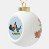 Delaware Blue Hen Keramische Bal Ornament (Rechts)