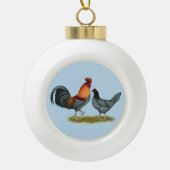 Delaware Blue Hen Keramische Bal Ornament (Voorkant)