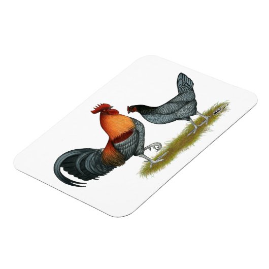 Delaware Blue Hen Magneet (Linkerzijde)