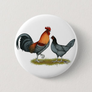 Delaware Blue Hen Ronde Button 5,7 Cm
