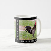 Delaware Blue Hen (Rooster) Koffiemok (Voorkant rechts)