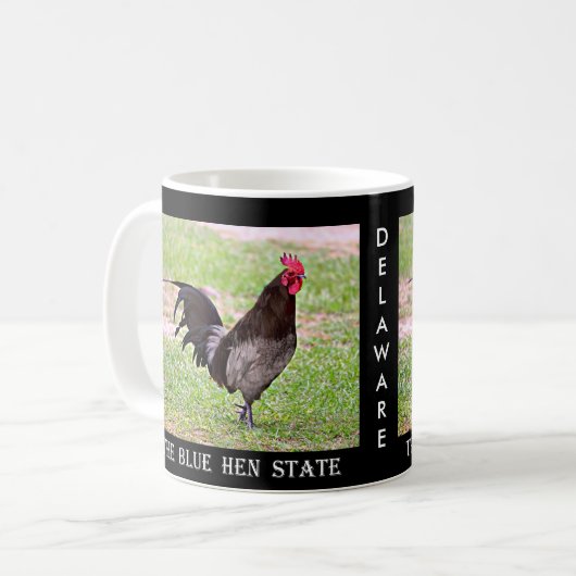 Delaware Blue Hen (Rooster) Koffiemok (Voorkant links)