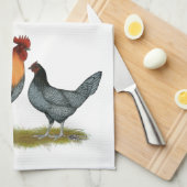 Delaware Blue Hen Theedoek (Quarter Fold)