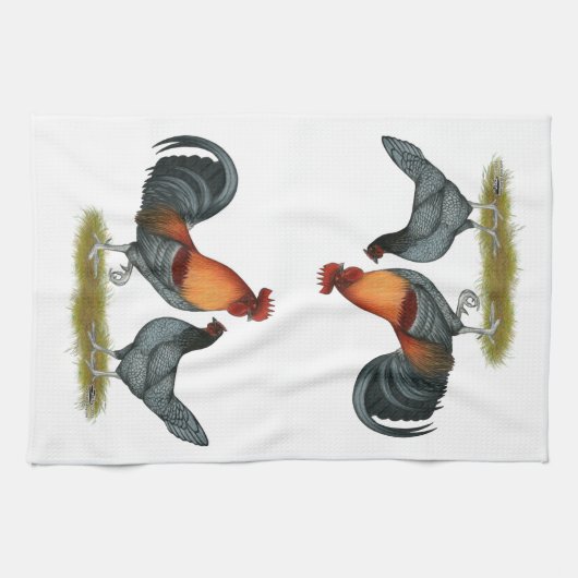 Delaware Blue Hen Theedoek (Horizontaal)