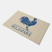 Delaware Blue Hen, voeg tekst Deurmat (Schuin)