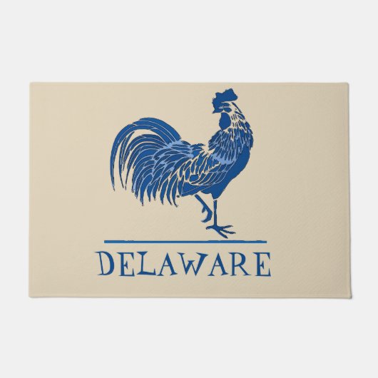 Delaware Blue Hen, voeg tekst Deurmat (Voorkant)