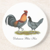 Delaware Blue Hen Zandsteen Onderzetter (Voorkant)