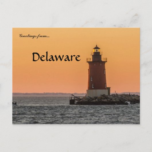 Delaware Breakwater East End Light Briefkaart (Voorkant)