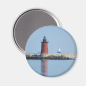 Delaware Breakwater & haven van Vluchtelingenvuurt Magneet (Voorkant / Achterkant)