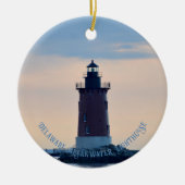 Delaware Breakwater Vuurtoren Cape Henlopen Lewes Keramisch Ornament (Voorkant)