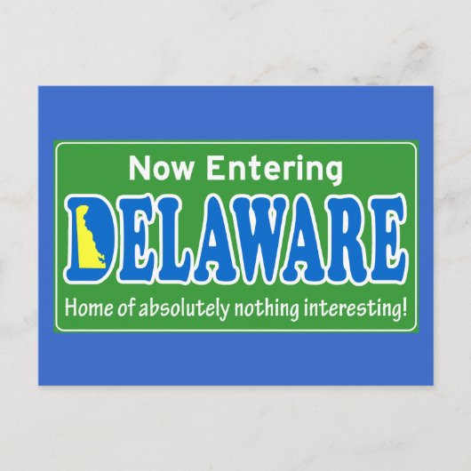 Delaware Briefkaart (Voorkant)
