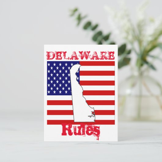 DELAWARE BRIEFKAART (Staand voorkant)
