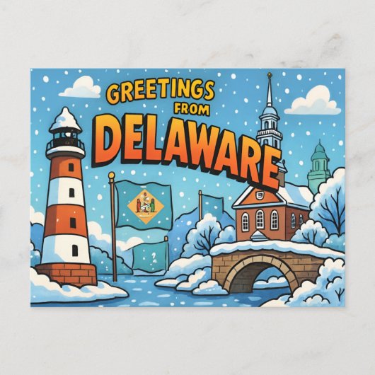 DELAWARE-Briefkaart Briefkaart (Voorkant)