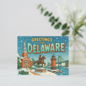 DELAWARE-Briefkaart Briefkaart (Staand voorkant)