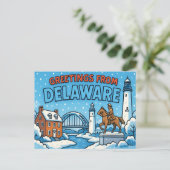 DELAWARE-Briefkaart Briefkaart (Staand voorkant)