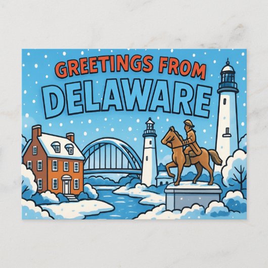DELAWARE-Briefkaart Briefkaart (Voorkant)