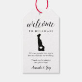 Delaware bruiloft welkom cadeaulabel (Voorkant)