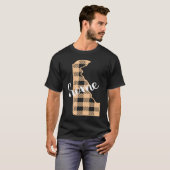 Delaware Buffalo Plaid Home State Country Peach We T-shirt (Voorkant volledig)