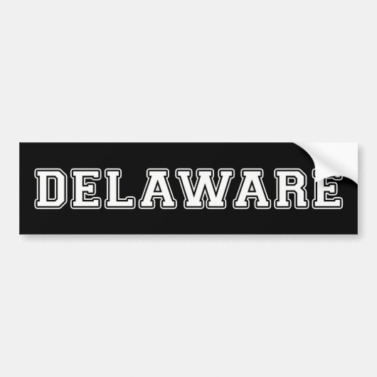 Delaware Bumpersticker (Voorkant)