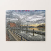 Delaware Canal. kerstcadeautjes Legpuzzel (Horizontaal)