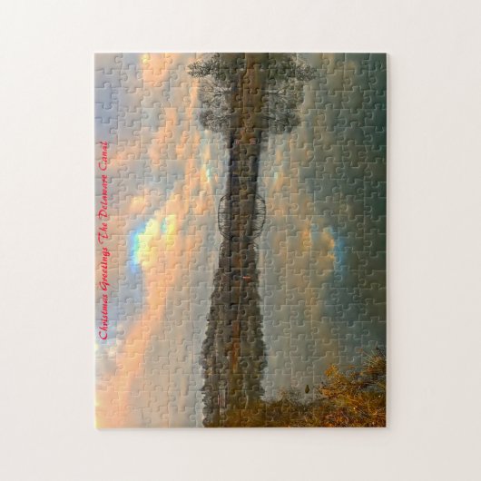 Delaware Canal.kerstgroeten Legpuzzel (Verticaal)