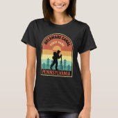 Delaware Canal State Park Pennsylvania Retro Hikin T-shirt (Voorkant)