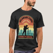 Delaware Canal State Park Pennsylvania Retro Hikin T-shirt (Voorkant)