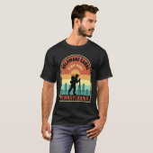 Delaware Canal State Park Pennsylvania Retro Hikin T-shirt (Voorkant volledig)