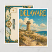 Delaware Cape Henlopen GeoSaga Briefkaart (Voorkant / Achterkant)