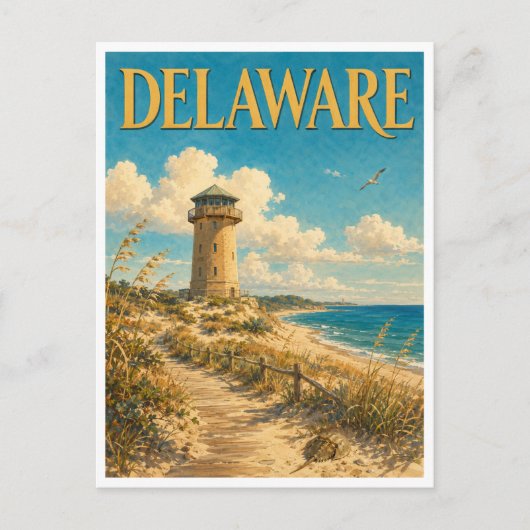 Delaware Cape Henlopen GeoSaga Briefkaart (Voorkant)