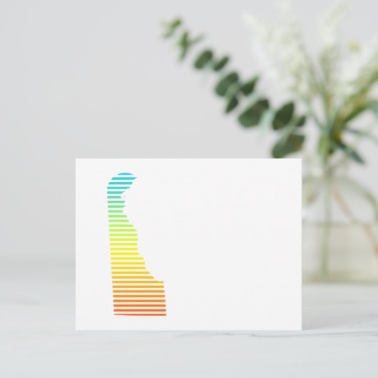 delaware chill fade briefkaart (Staand voorkant)