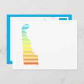 delaware chill fade briefkaart (Voorkant / Achterkant)