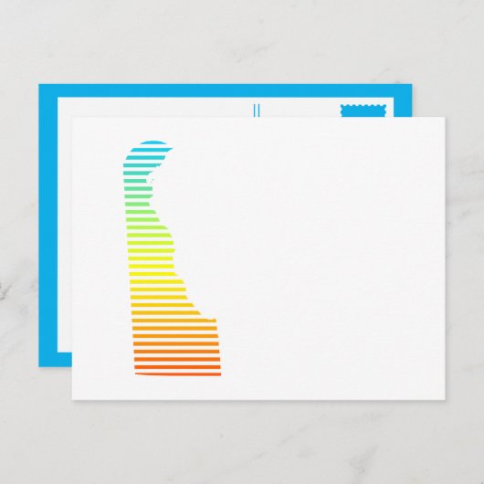 delaware chill fade briefkaart (Voorkant / Achterkant)