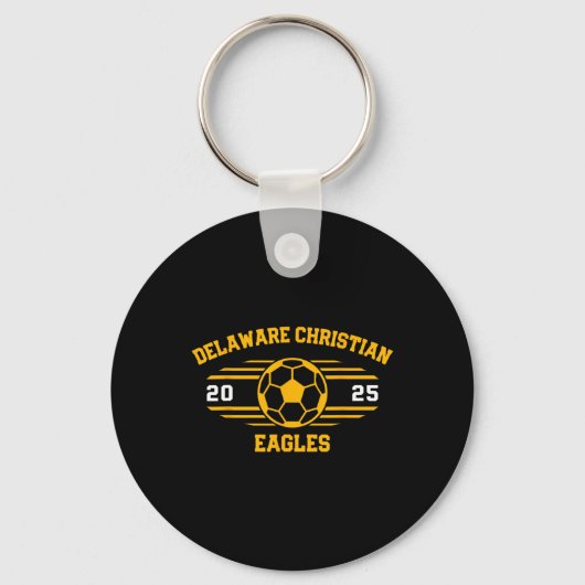 Delaware Christian Eagles Voetbal Ll 2025  Sleutelhanger (Voorkant)