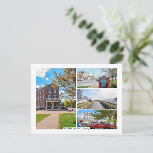 Delaware City. Briefkaart (Staand voorkant)