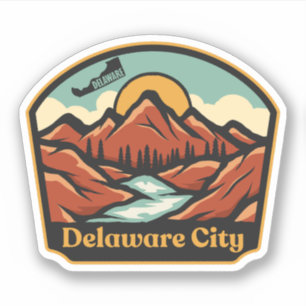 Delaware City, Delaware  Sticker