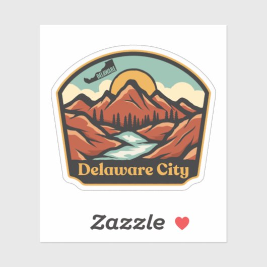 Delaware City Sticker (Vel)