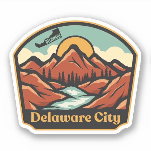Delaware City Sticker (Voorkant)