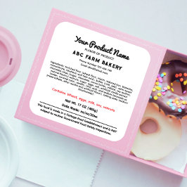 DELAWARE Cottage Food Law Sticker Label